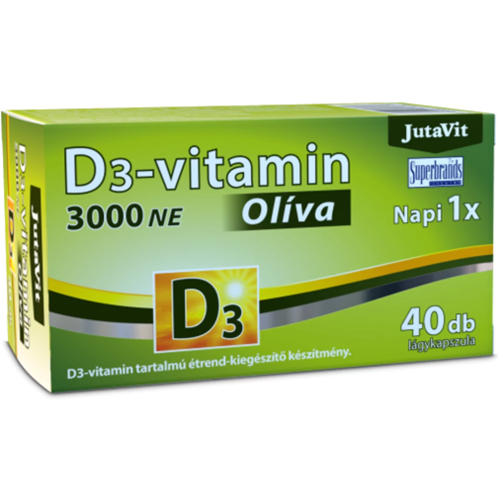 Jutavit d3-vitamin 3000 NE olíva 40 db