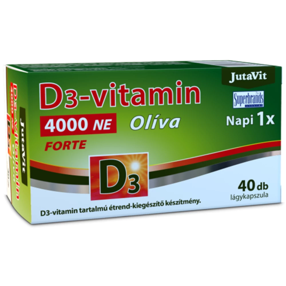 Jutavit d3-vitamin 4000 NE olíva 40 db