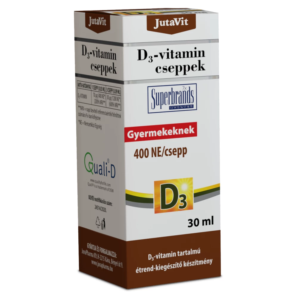 Jutavit d3-vitamin 400NE csepp 30 ml