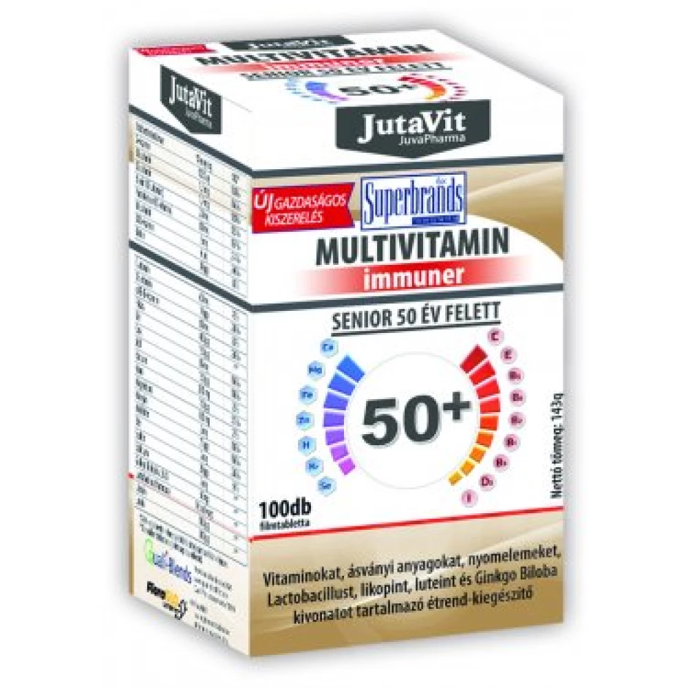 Jutavit multivitamin 50+ senior tabletta 100 db