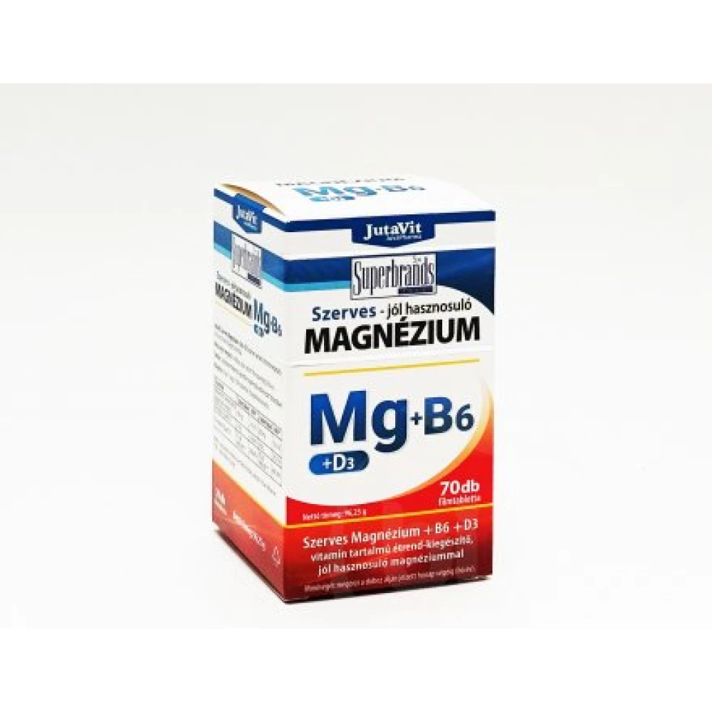 Jutavit szerves magnézium b6+d3 vitamin kapszula 70 db