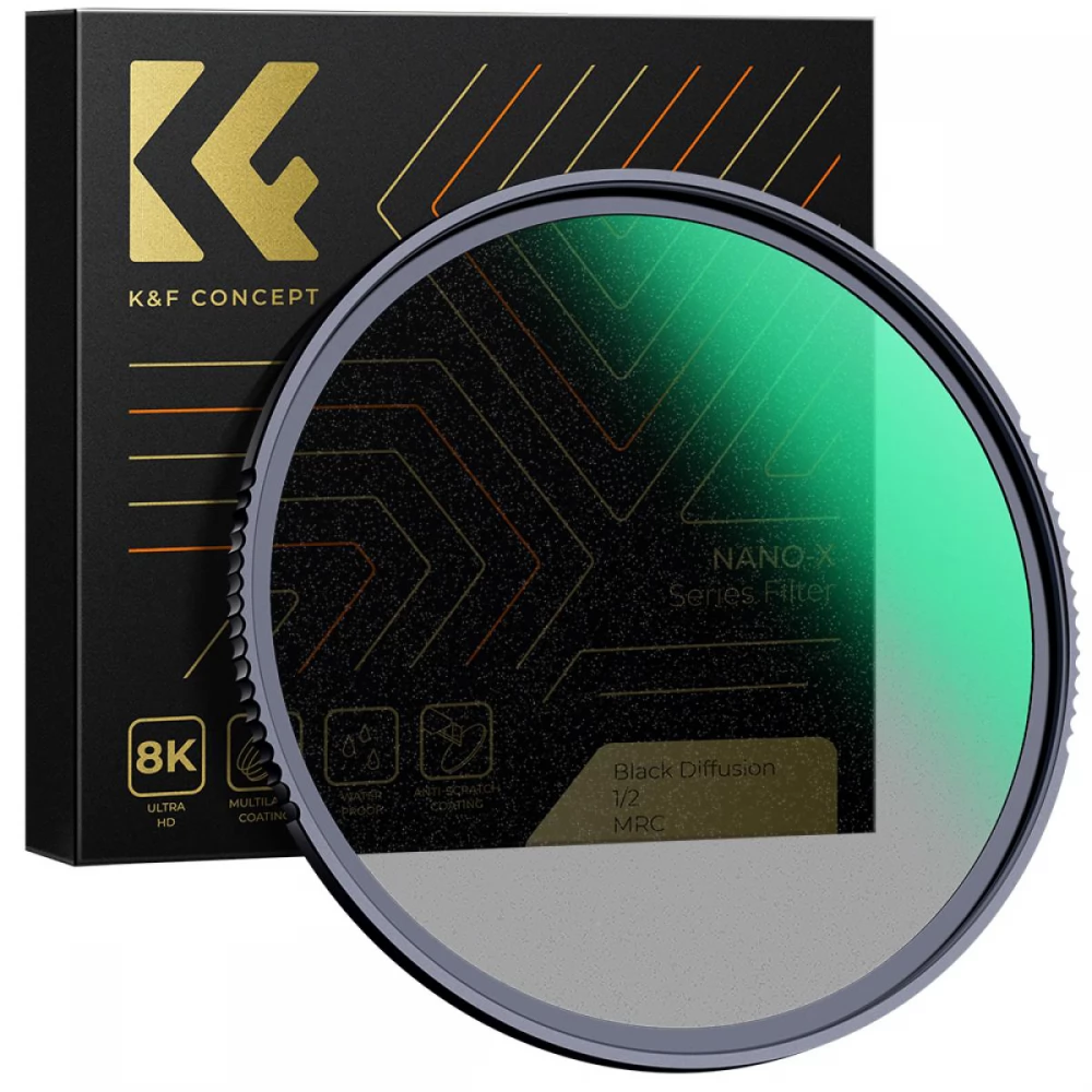 K-F CONCEPT Concept Nano-X Black Mist lágyító szűrő 1/2 Karcálló 52mm v2