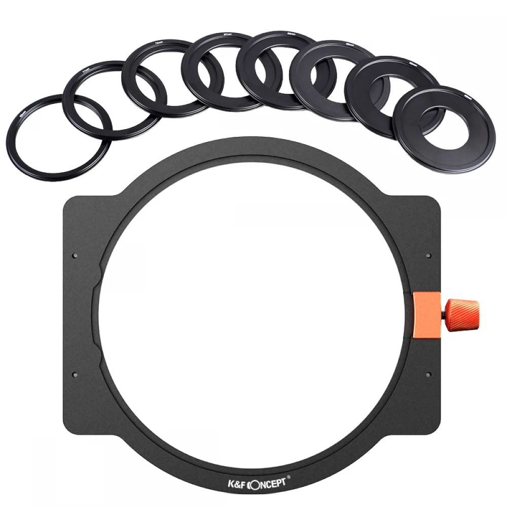 K-F CONCEPT Lapszűrőtartó készlet 100x100 mm + 8db szűrő adapter
