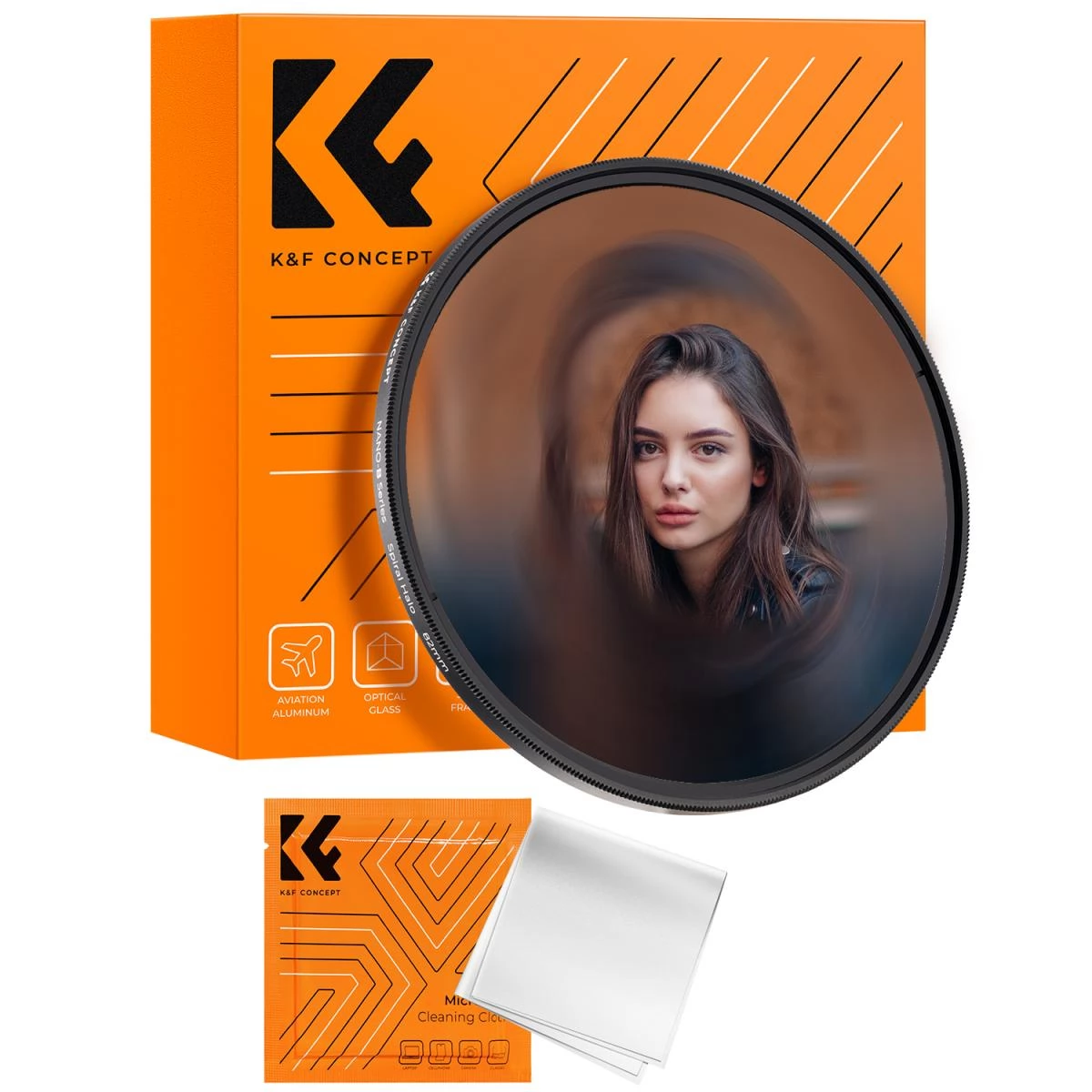K-F CONCEPT Nano-B Series Halo Swirl szűrő 58mm