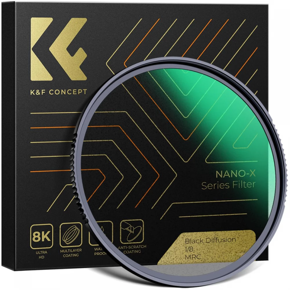 K-F CONCEPT Nano-X Black Mist lágyító szűrő 1/8 72mm