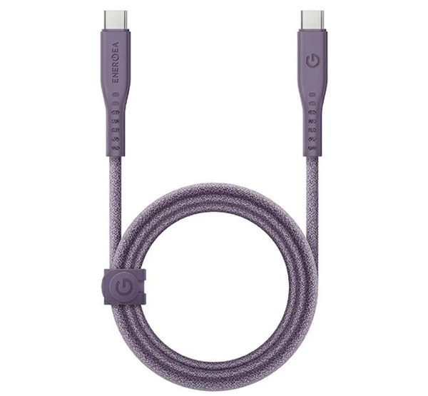 kabel Flow Type-C / Type-C szövet gyorstöltő- és adatkábel 1.5m 240W 5A lila