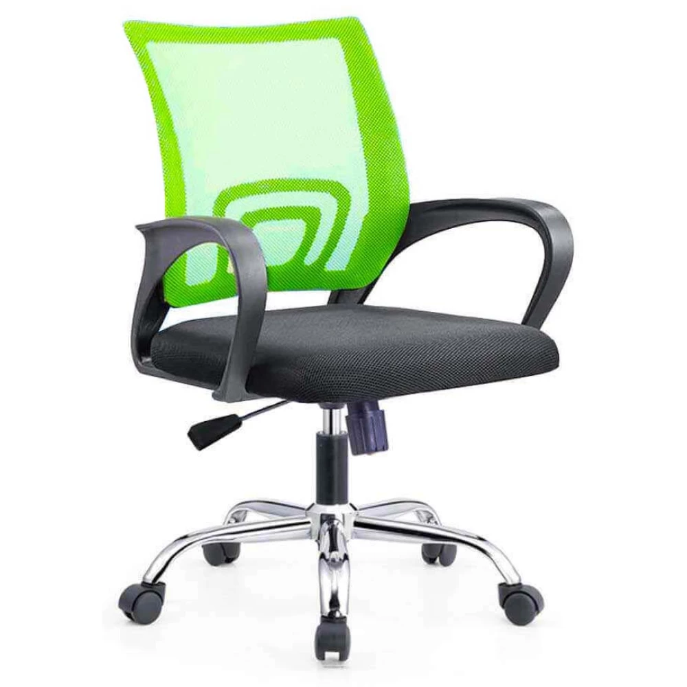 Karfás irodai forgószék zöld