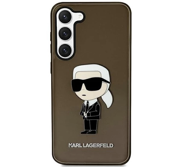 Karl Lagerfeld Ikonik Samsung Galaxy S23 szilikon tok fekete