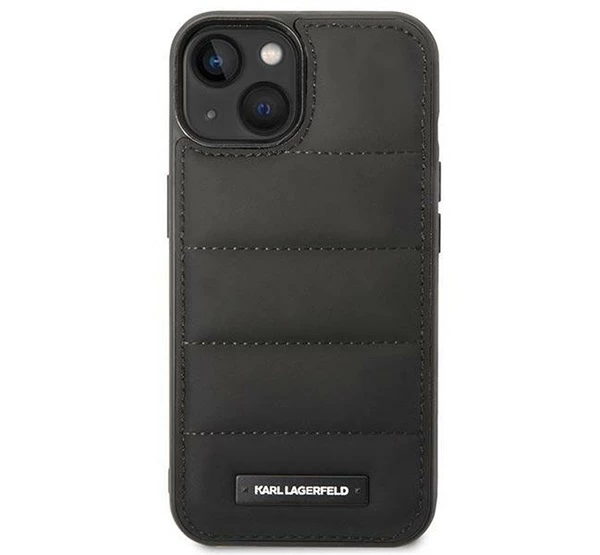 Karl Lagerfeld Puffy Elongated Apple iPhone 14 Plus hátlap tok fekete