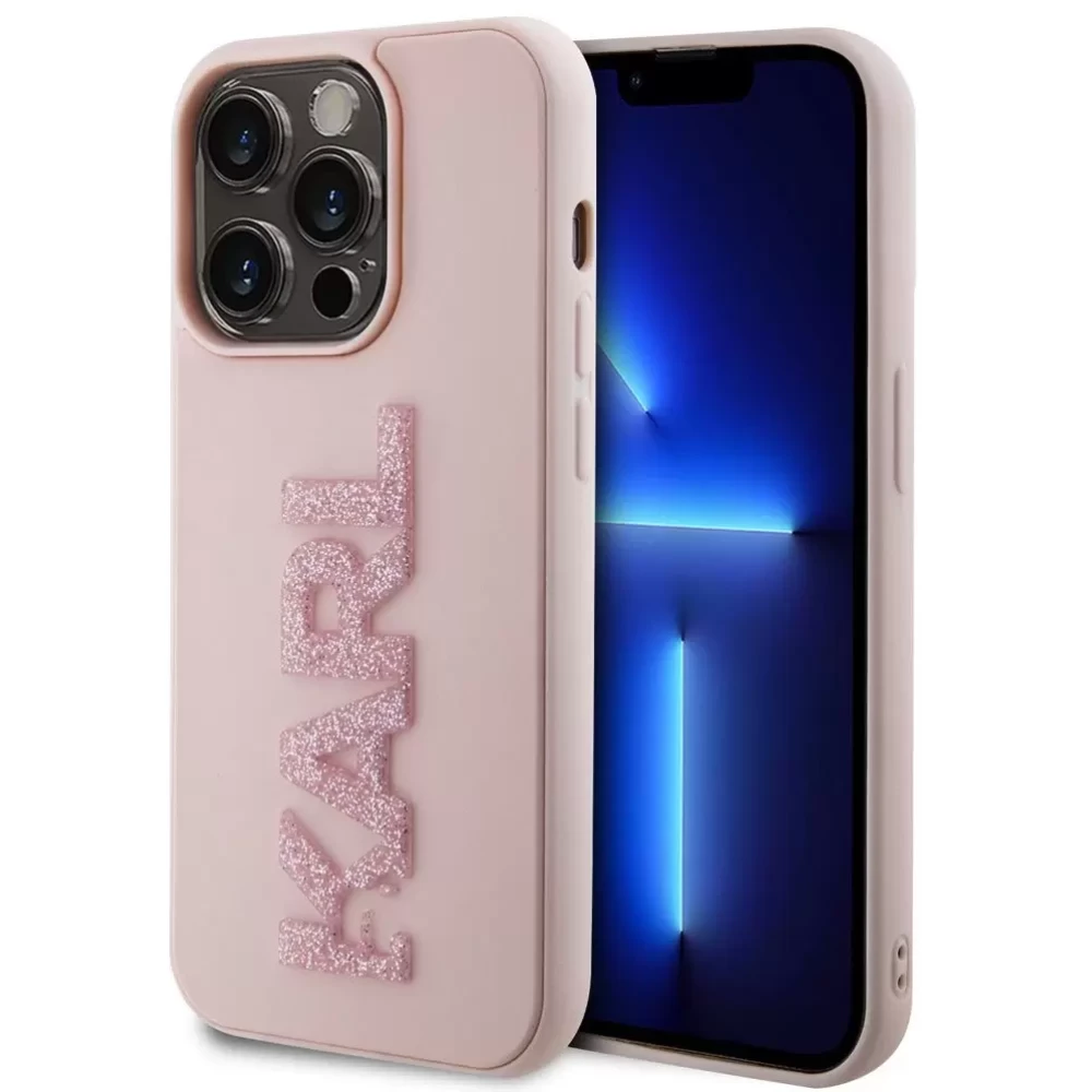 KARL LAGERFELD Tok Apple Iphone 15 Pro rózsaszín