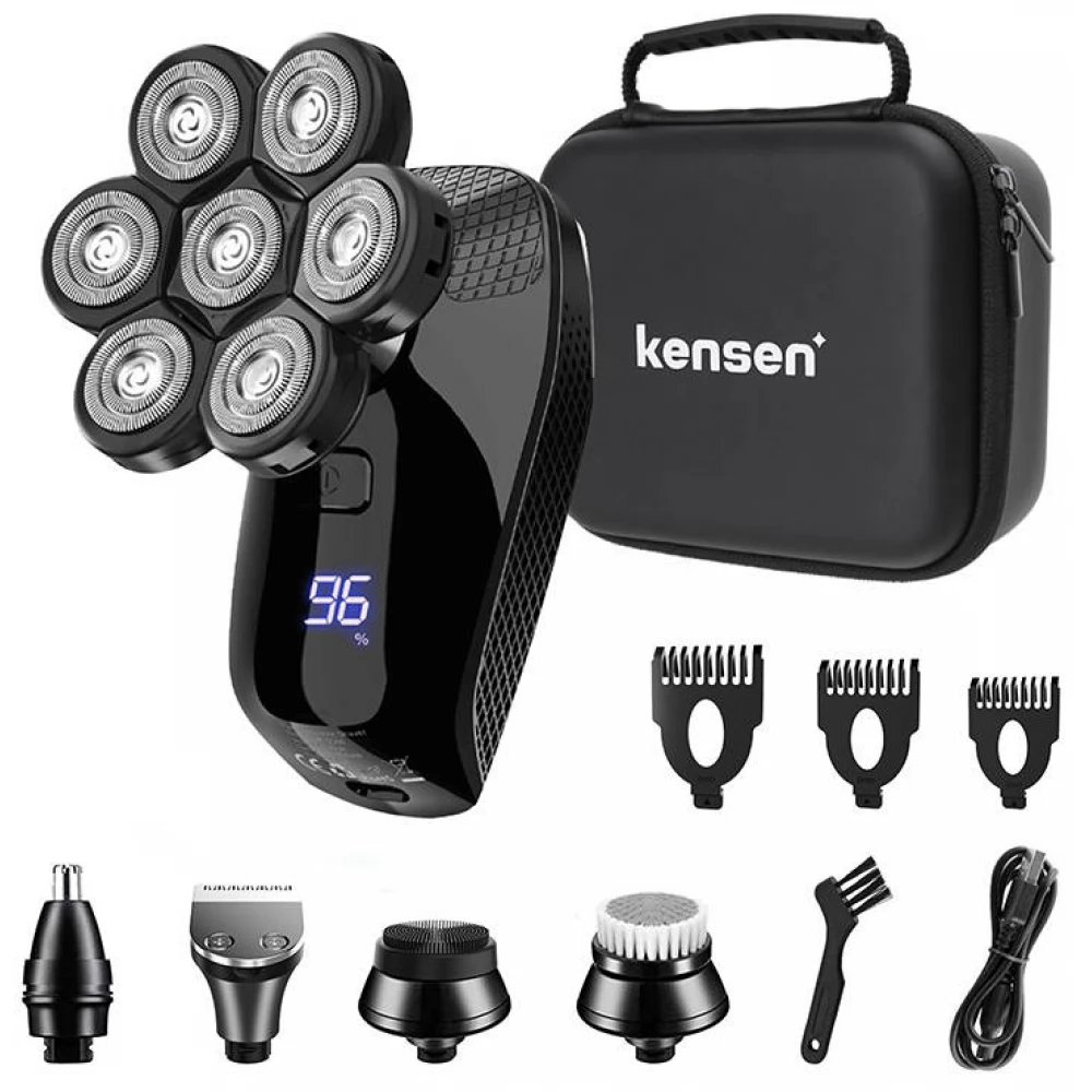 KENSEN 5 in 1 Elektromos borotva 7D fejjel