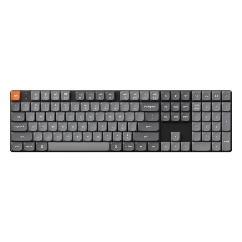 KEYCHRON K5 Max Gateron Brown US Angol fekete