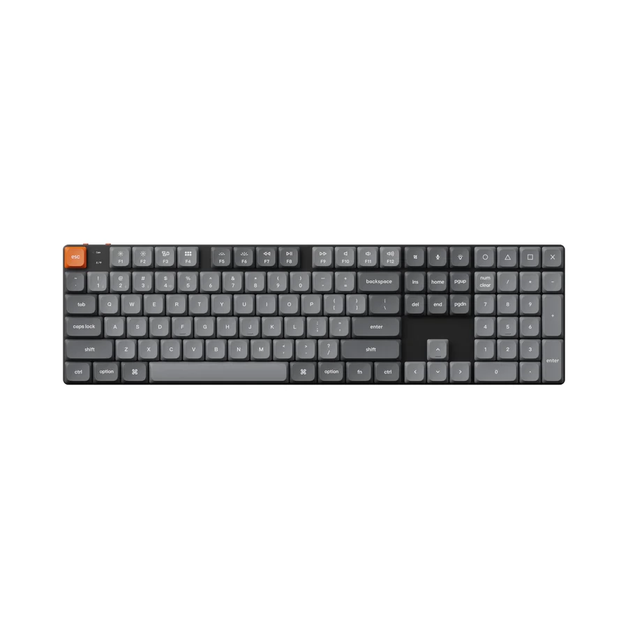 KEYCHRON K5 Max RGB Swappable Gateron Red US Angol fekete