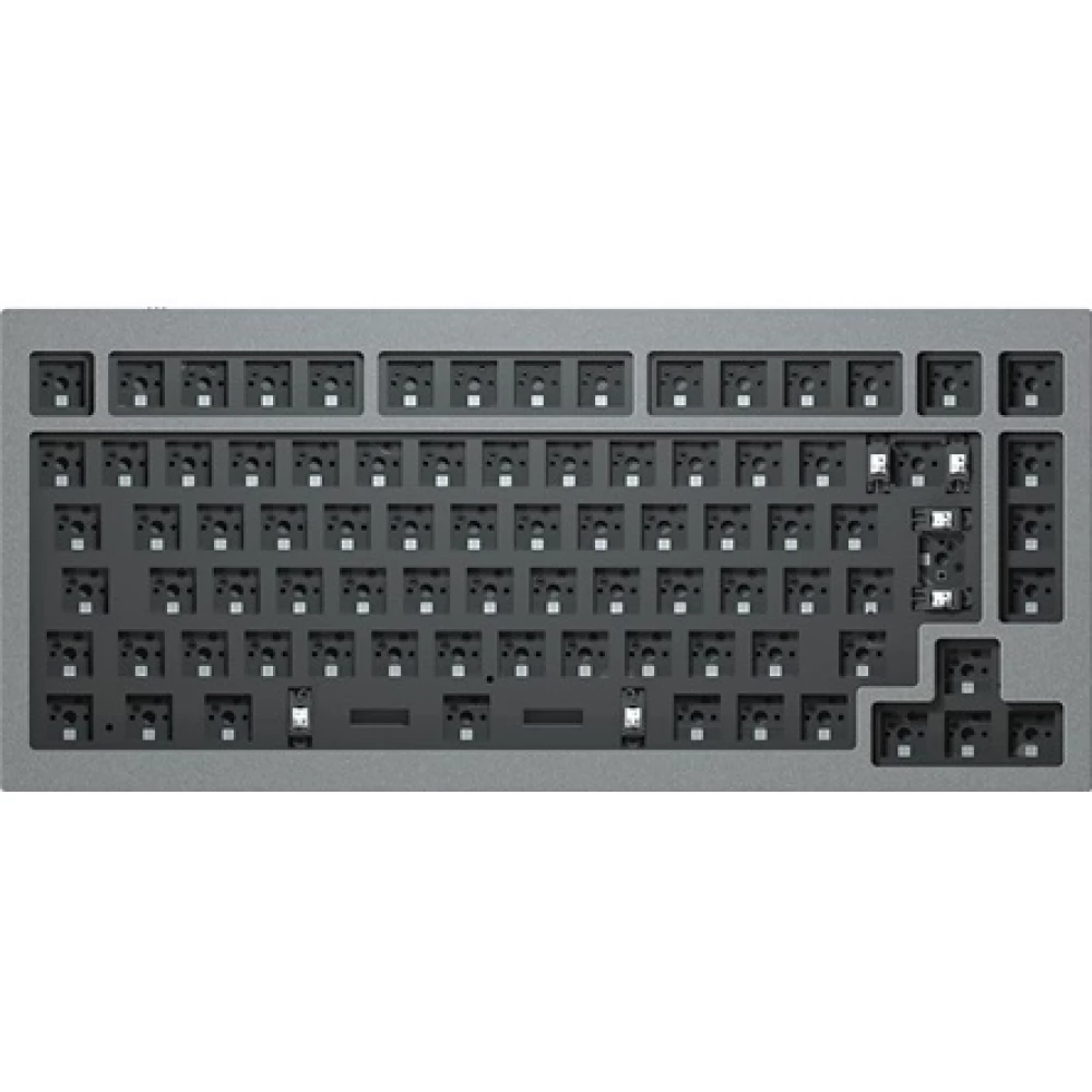 KEYCHRON Q1 Swappable RGB Barebone billentyűzet ISO szürke