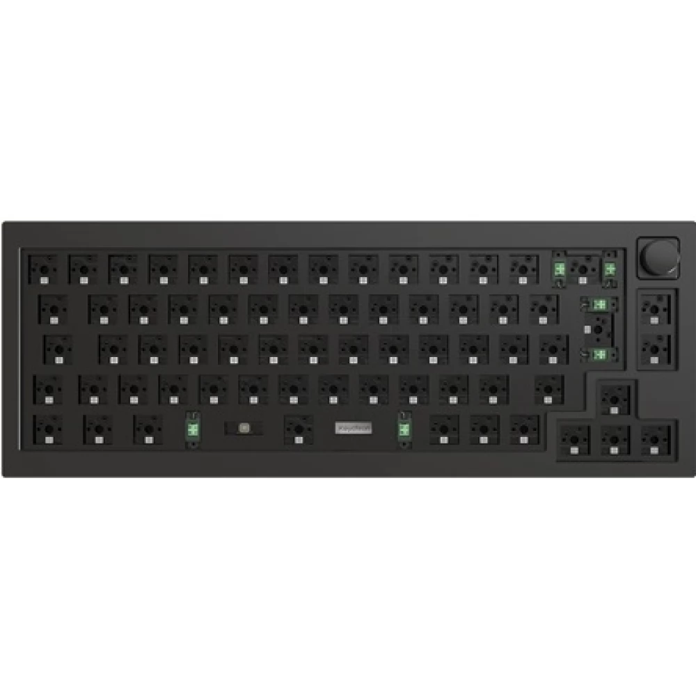KEYCHRON Q2 Swappable RGB Knob Barebone billentyűzet ISO fekete