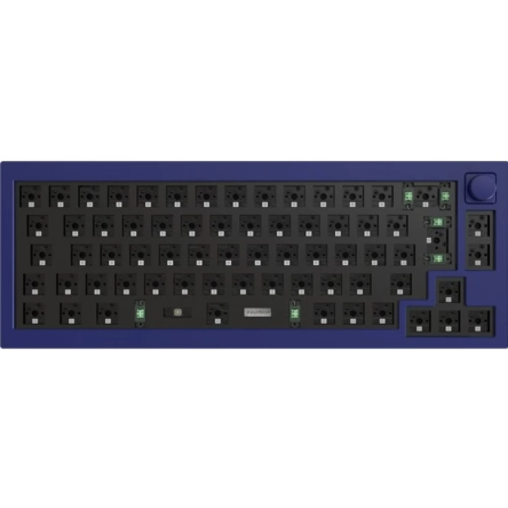 KEYCHRON Q2 Swappable RGB Knob Barebone billentyűzet ISO kék