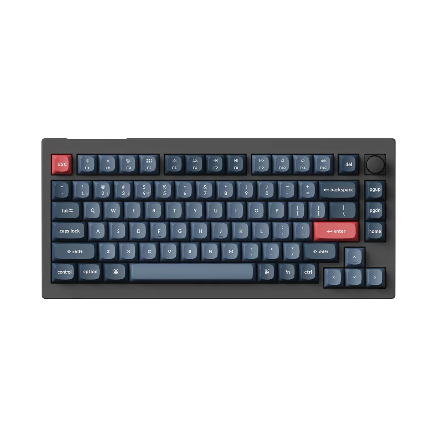 KEYCHRON V1 Max Knob RGB Hot Swappable Banana ISO US Angol fekete