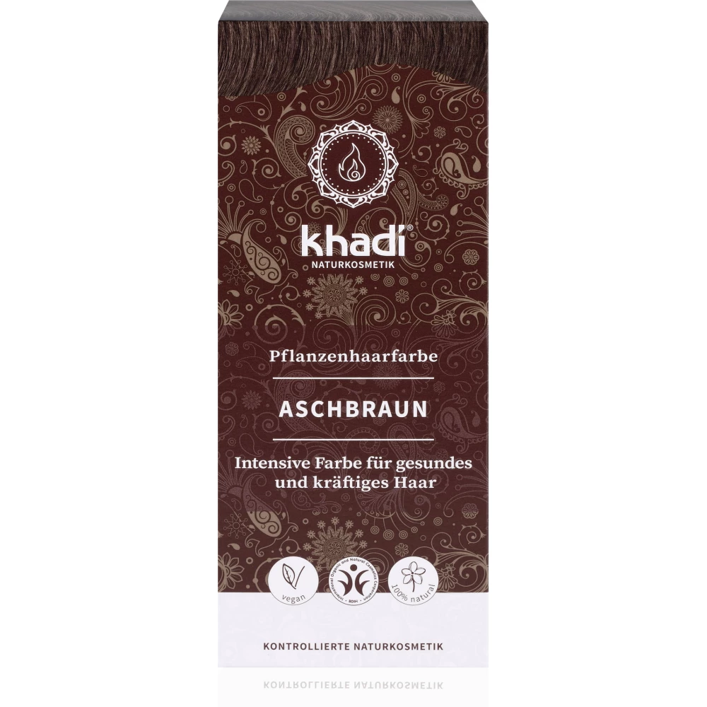 Khadi bio hajfesték por hamvasbarna 100 g