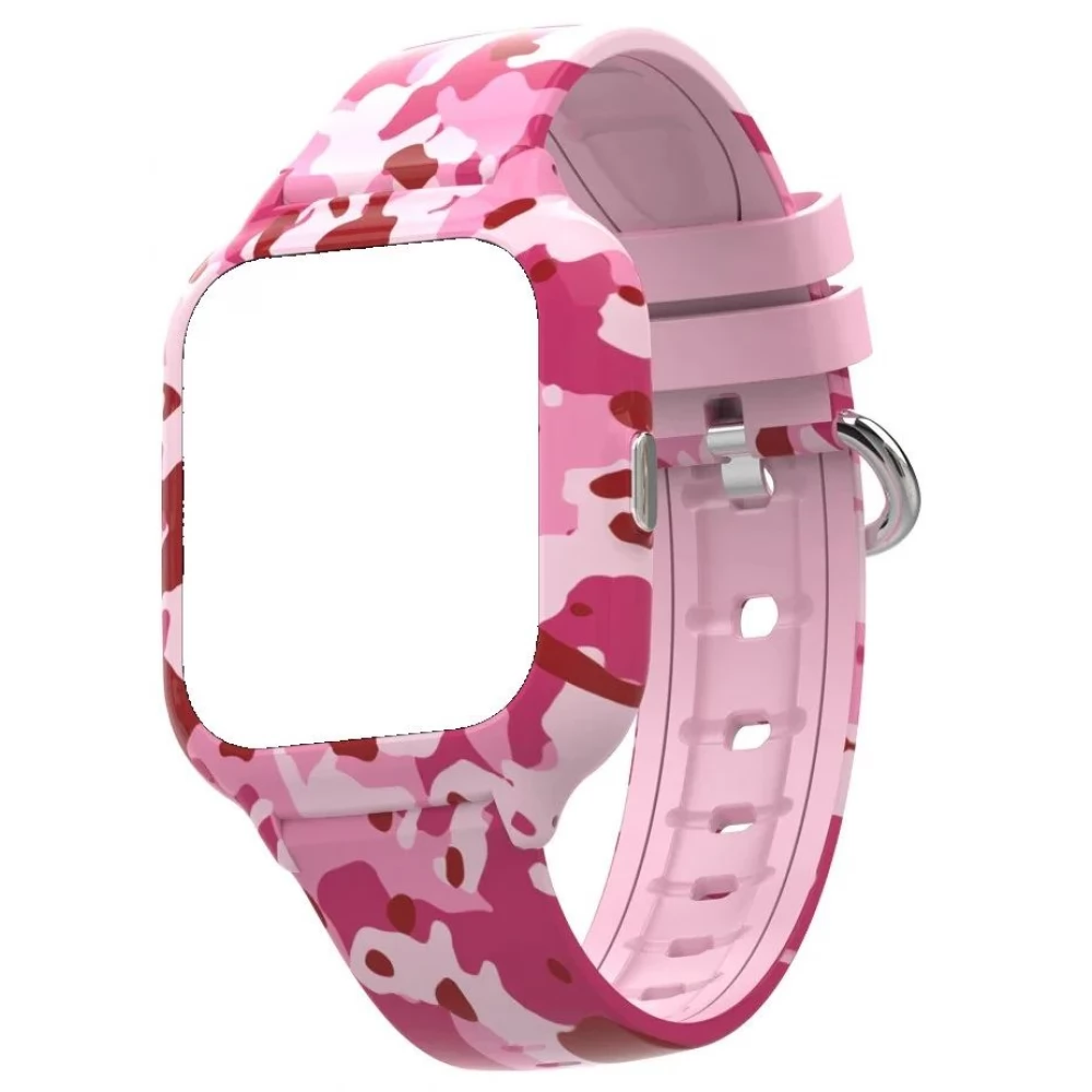KIDSAFE Commando 4G camuflage óraszíj rózsaszín