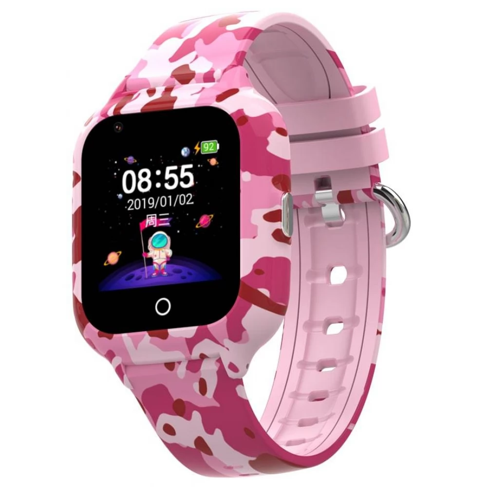 KIDSAFE Commando 4G gyerek okosóra camuflage rózsaszín