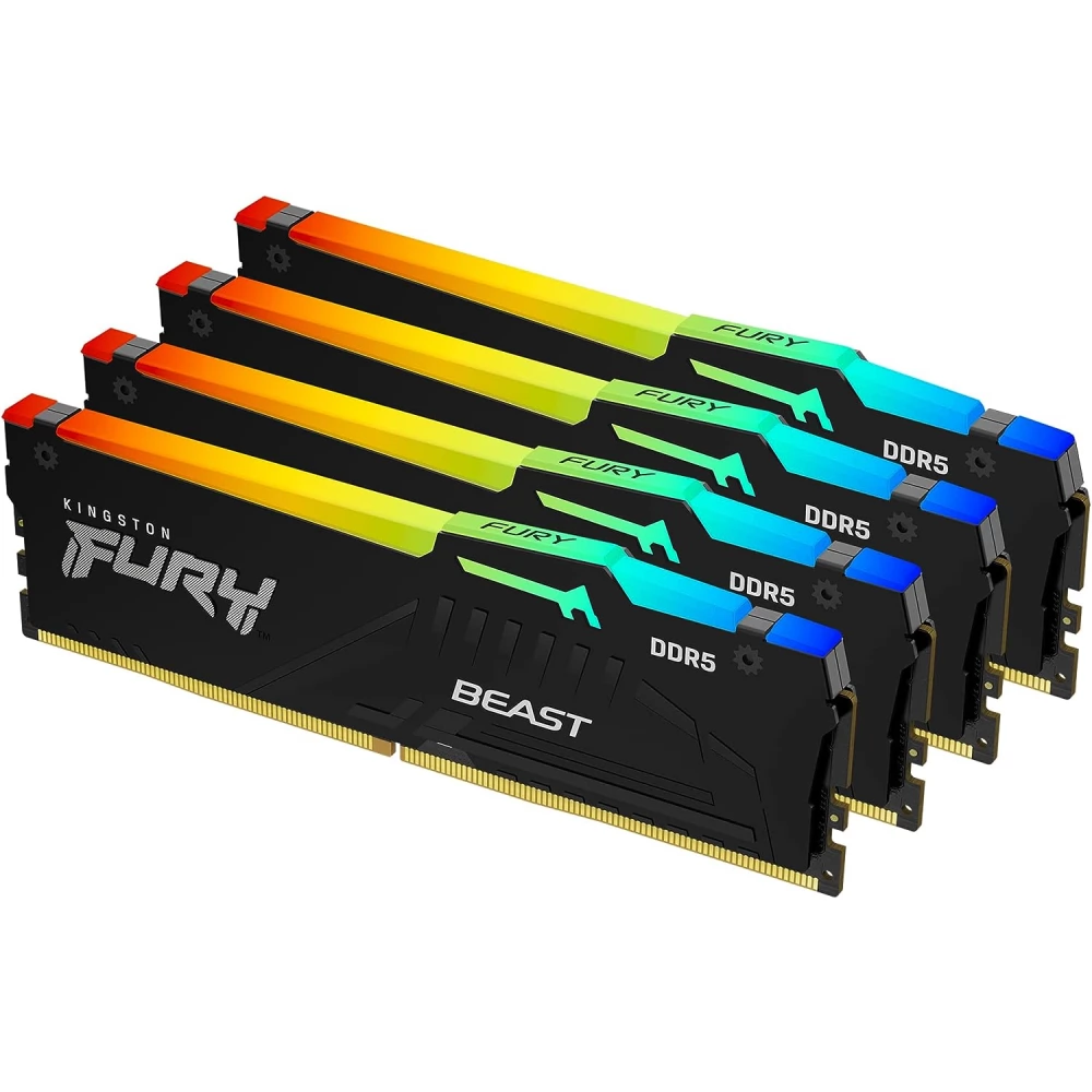 KINGSTON FURY 128GB Beast RGB DDR5 5200MHz CL40 KIT KF552C40BBAK4-128