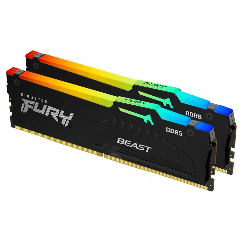 KINGSTON FURY 32GB Fury Beast RGB DDR5 5200MHz CL40 KIT KF552C40BBAK2-32