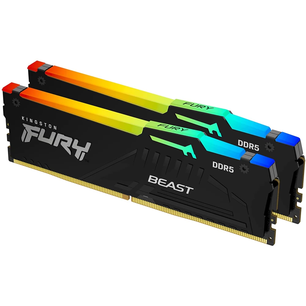 KINGSTON FURY 64GB Beast RGB DDR5 5200MHz CL40 KIT KF552C40BBAK2-64