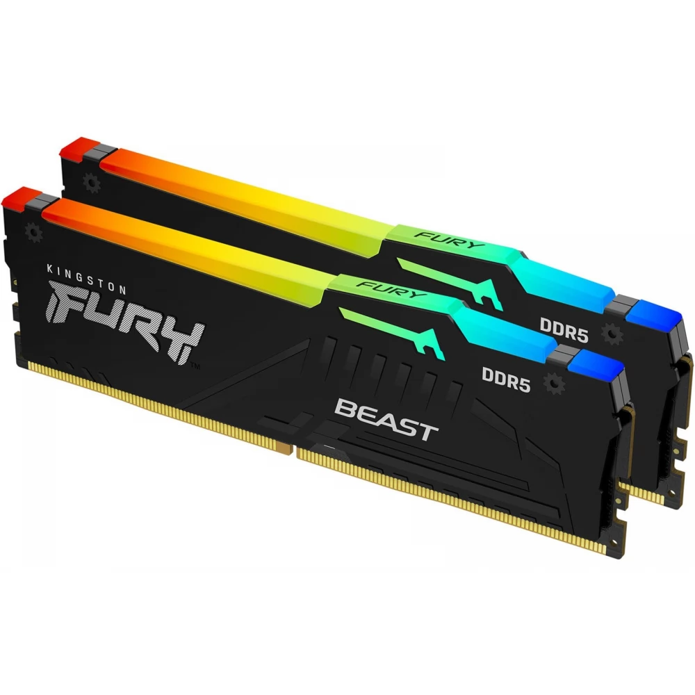KINGSTON FURY 64GB Beast RGB DDR5 5600MHz CL40 KIT KF556C40BBAK2-64