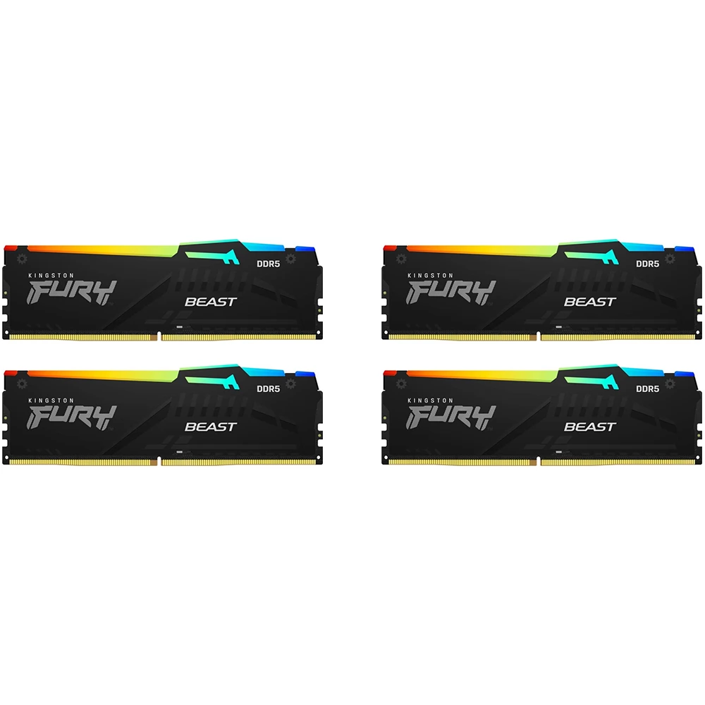 KINGSTON FURY 64GB Beast RGB DDR5 6000MHz CL40 KIT KF560C40BBAK4-64