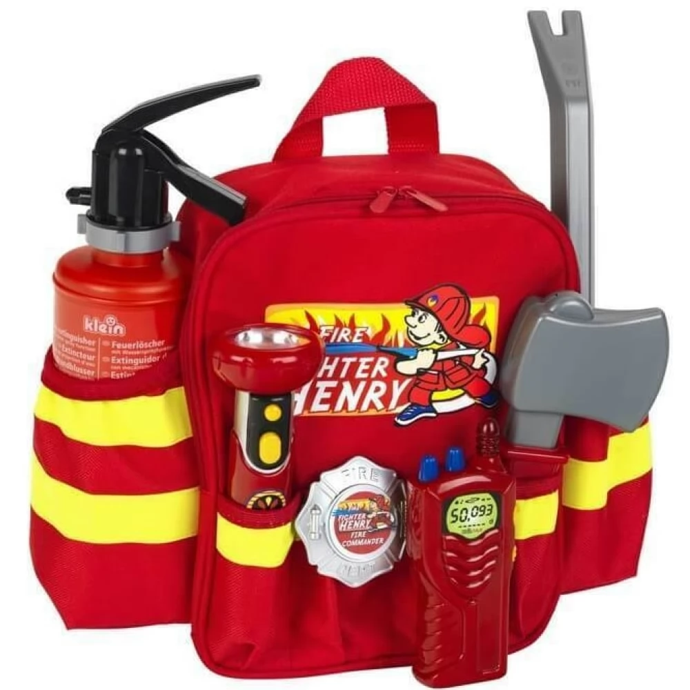 KLEIN TOYS Henry a tűzoltó hátizsák készlet