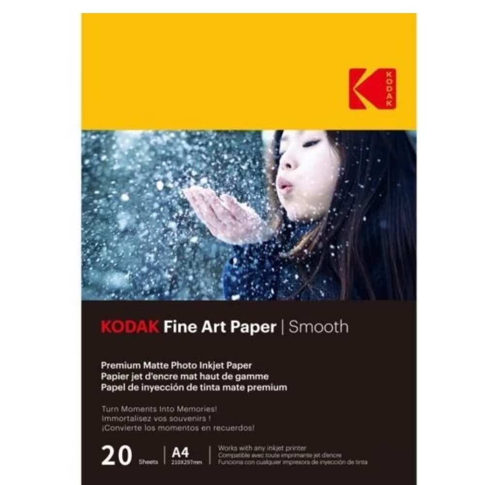 KODAK KO-9891092 Fine Art fotópapír Smooth A4 (20 lap)