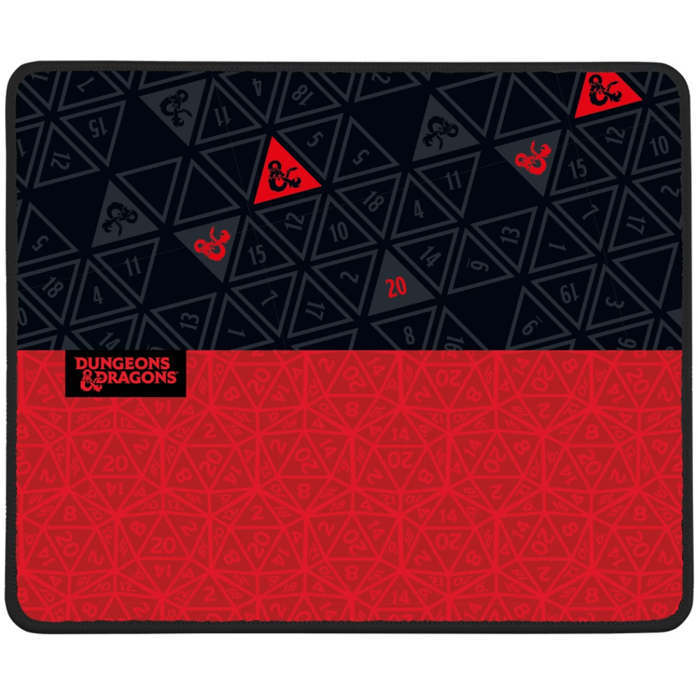 KONIX Dungeons & Dragons egérpad fekete-piros