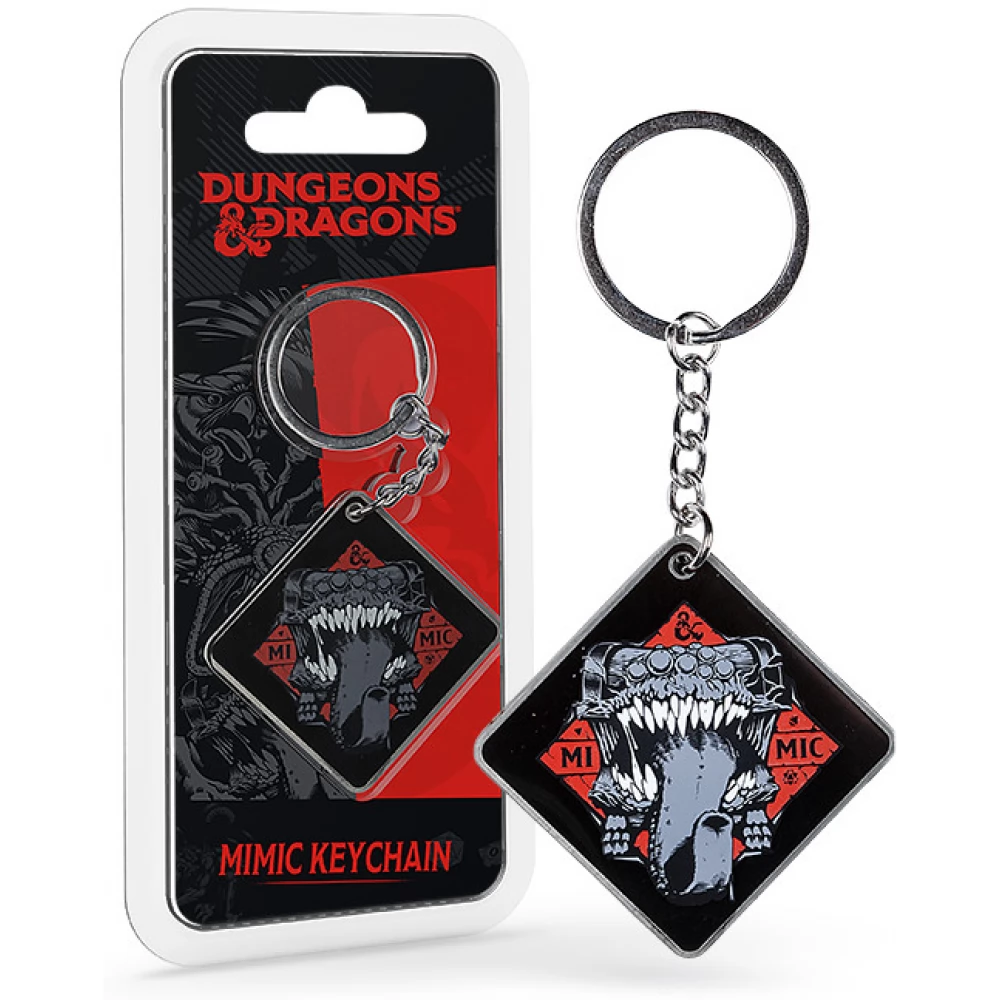 KONIX Dungeons & Dragons Mimic fém kulcstartó