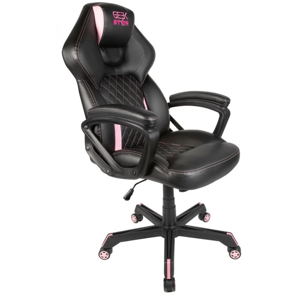 KONIX Geek Star Onyx Gaming szék fekete-rózsaszín