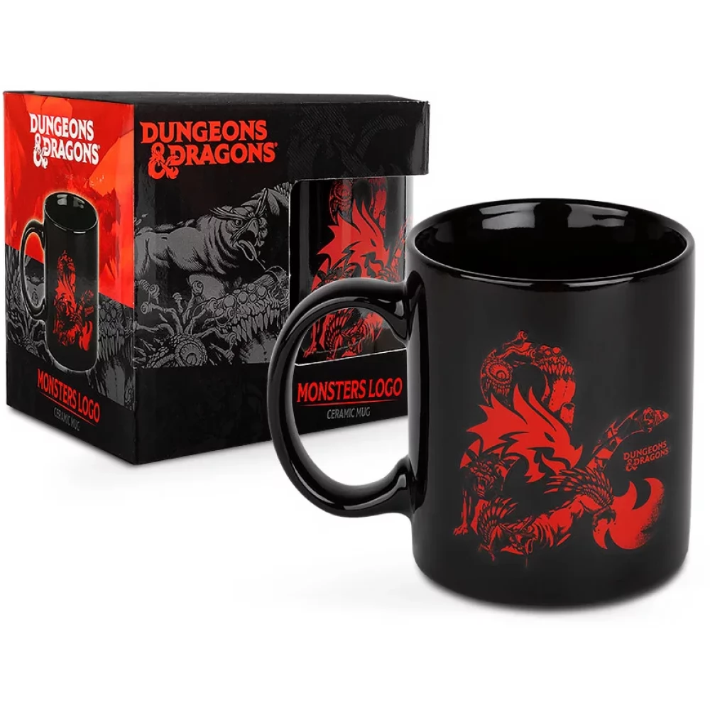 KONIX KX-DND-MUG-LOG Dungeons&Dragons Monsters Bögre fekete/mintás