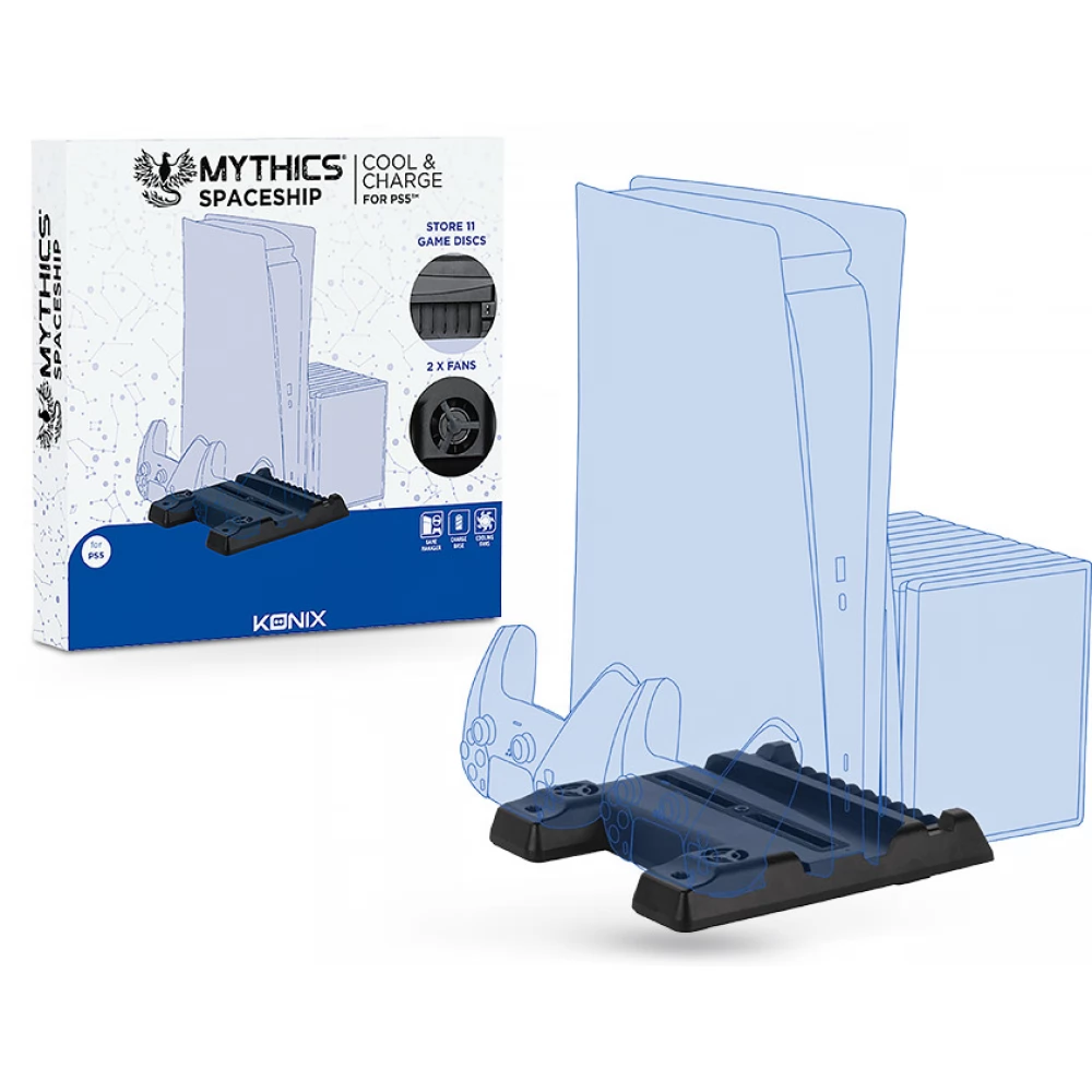 KONIX MYTHICS PlayStation 5 multifunkciós töltő- és hütőállvány