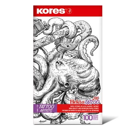 KORES Tattoo Indigó tetováláshoz 21.5 x 26.8 cm 100 lap