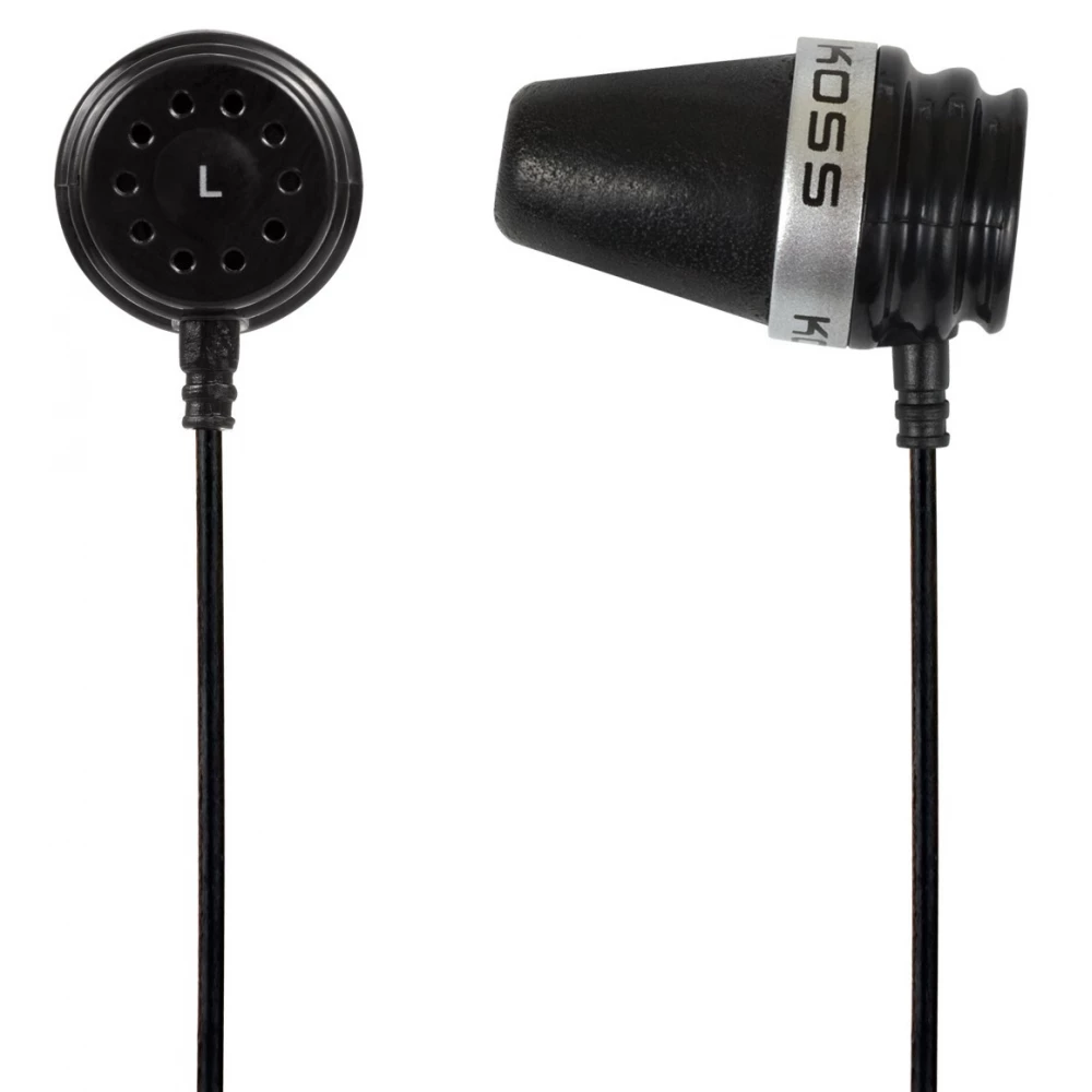 KOSS Sparkplug fekete