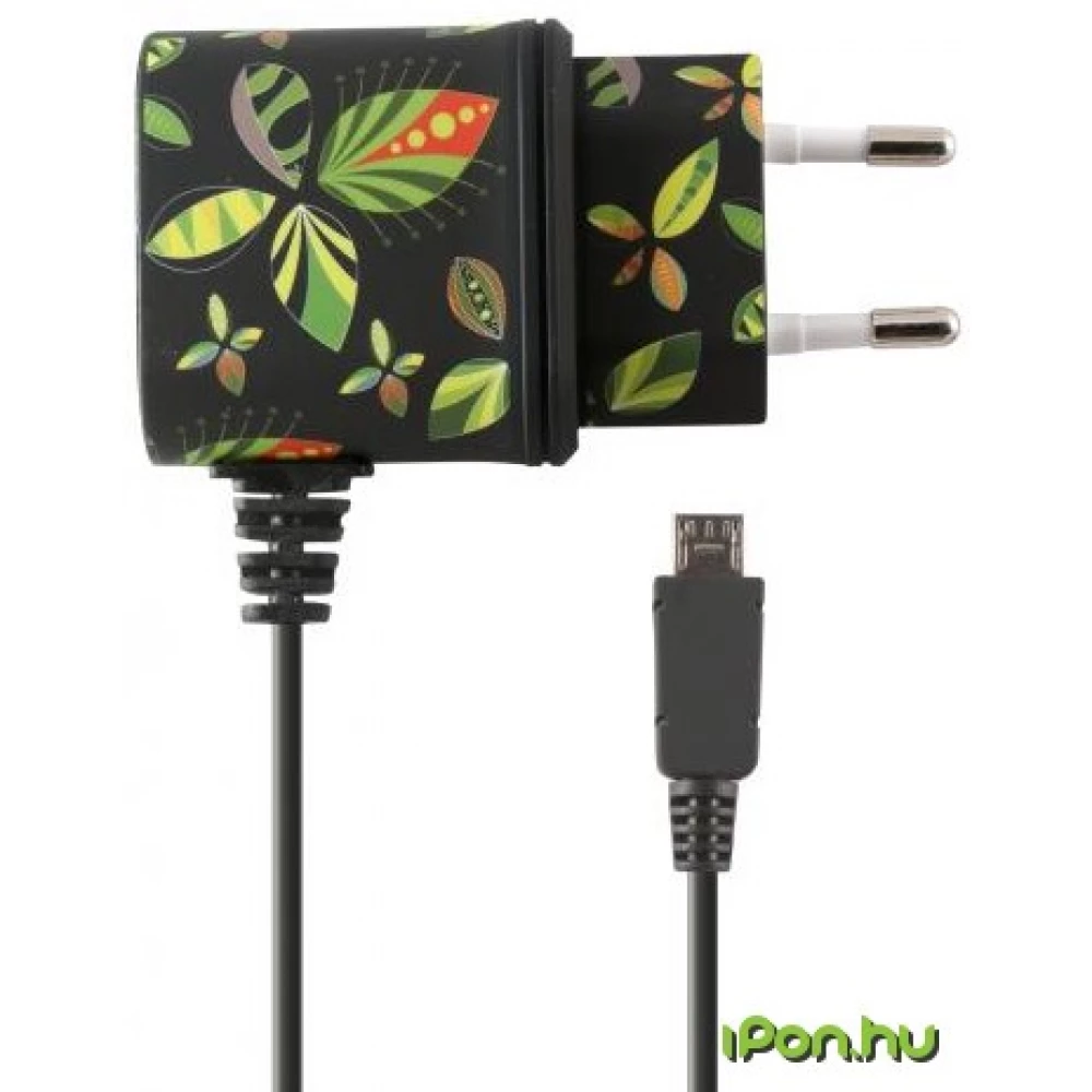 KSIX Micro USB hálózati töltő 1A fekete