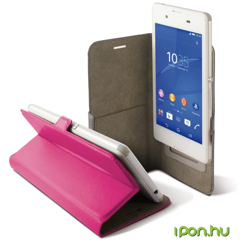 KSIX Slide universal folio case for smartphone up to 6 inches rózsaszín