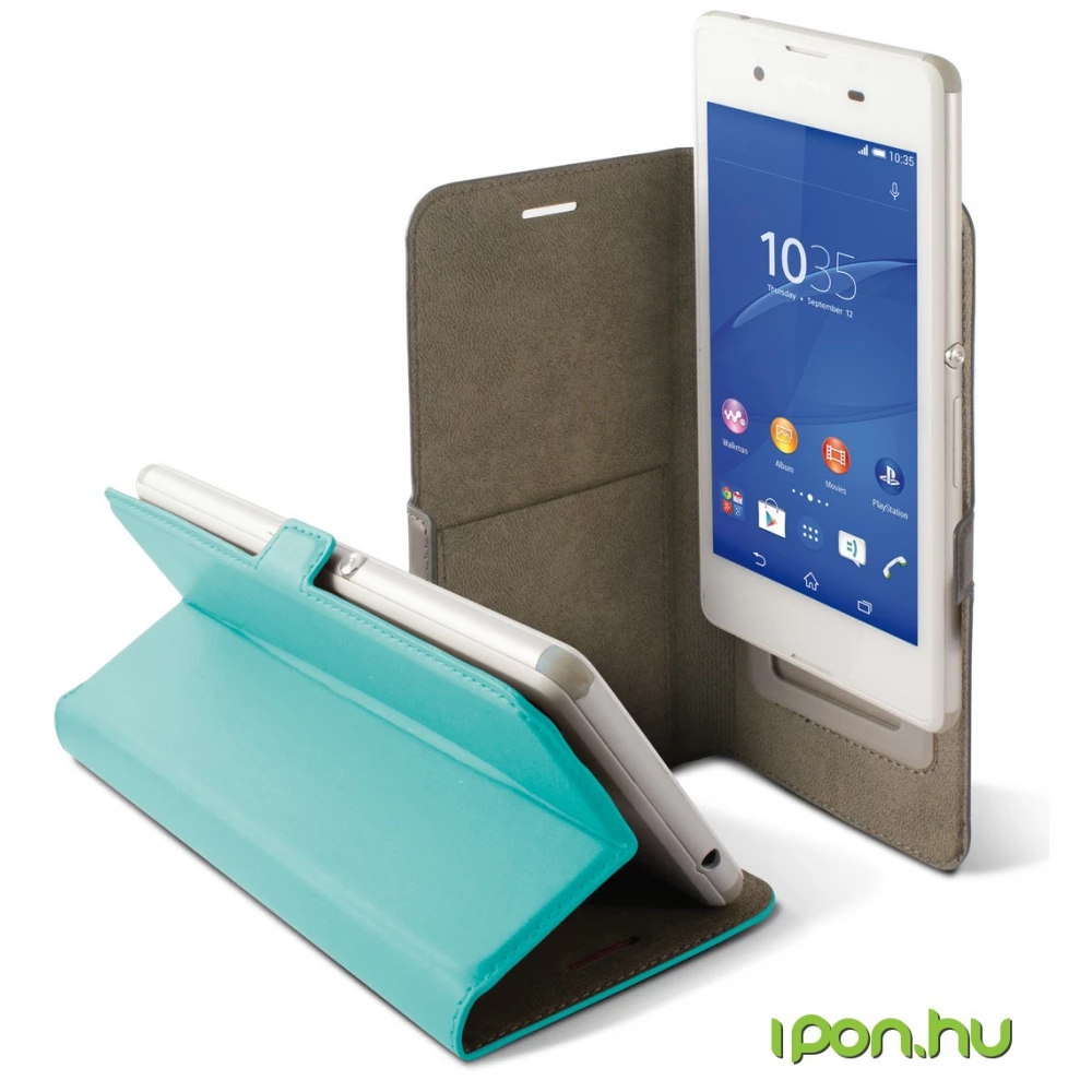 KSIX Slide universal folio case for smartphone up to 6 inches türkiz