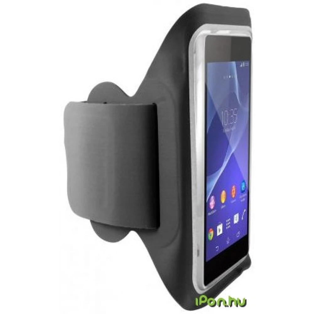 KSIX V-Armband Lycra with velcro universal for smartphone up to 5.7 inches fekete