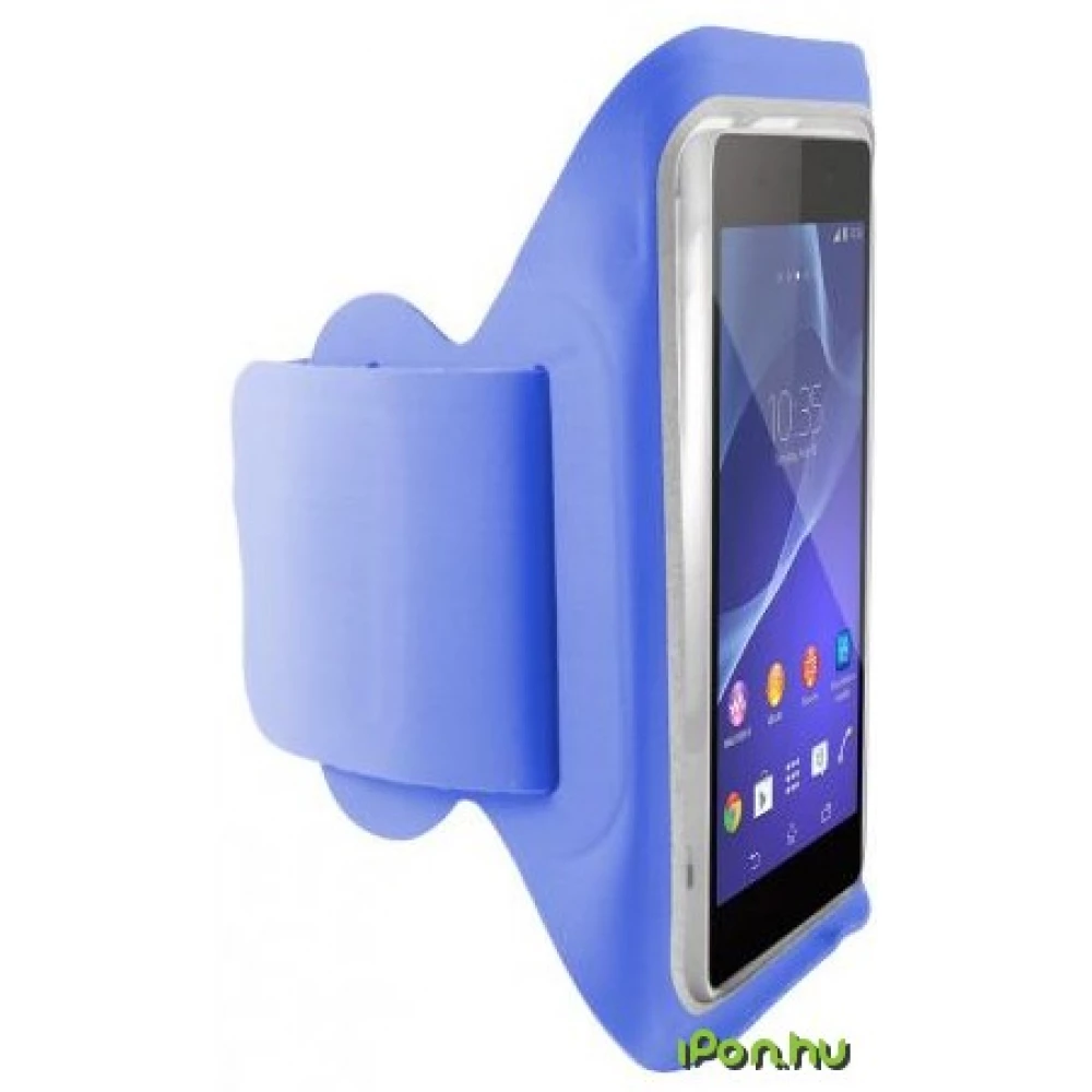 KSIX V-Armband Lycra with velcro universal for smartphone up to 5.7 inches kék