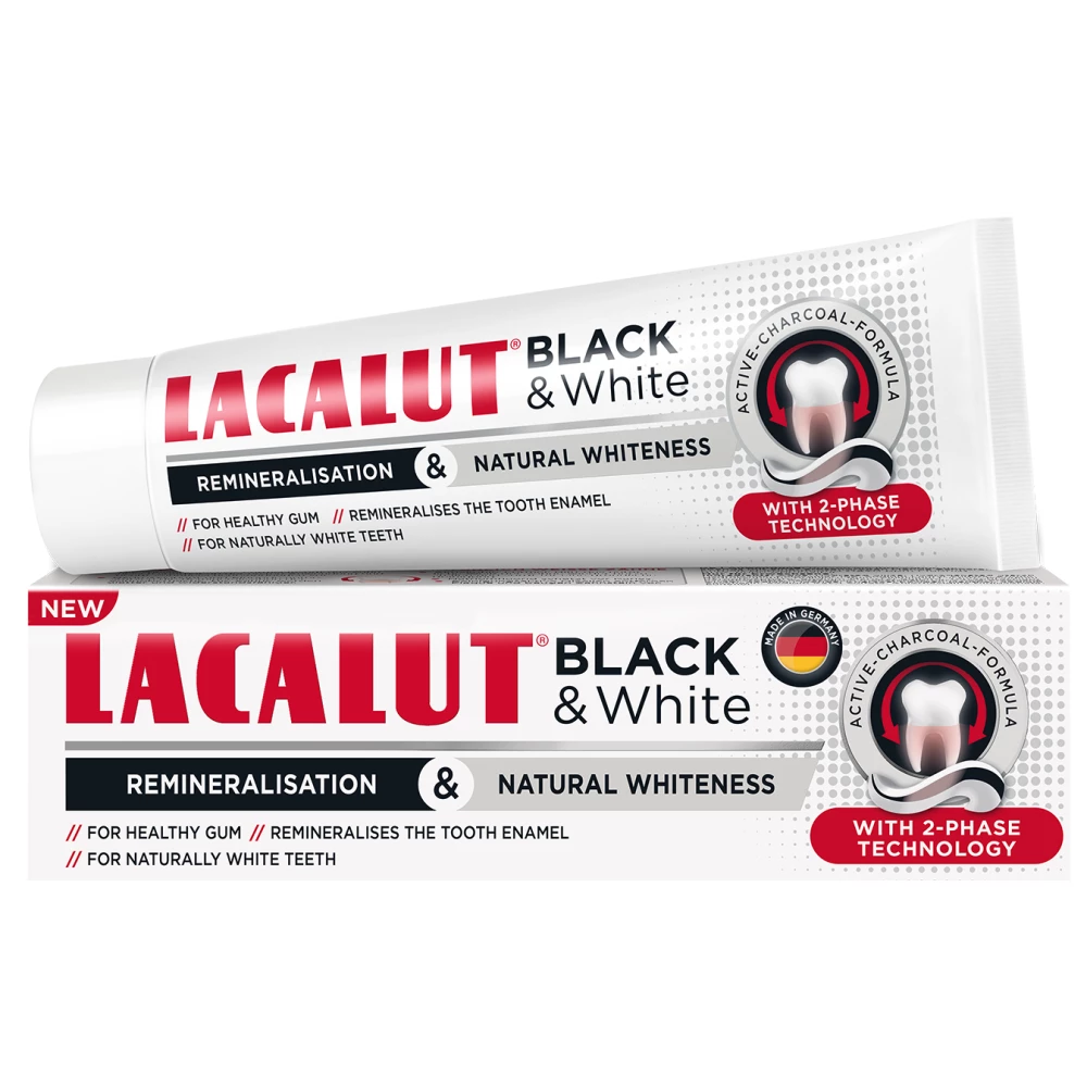 LACALUT Lacalut fogkrém black & white 75 ml