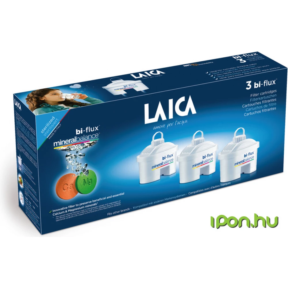 LAICA Mineral Balance 3 db Biflux szűrőbetét
