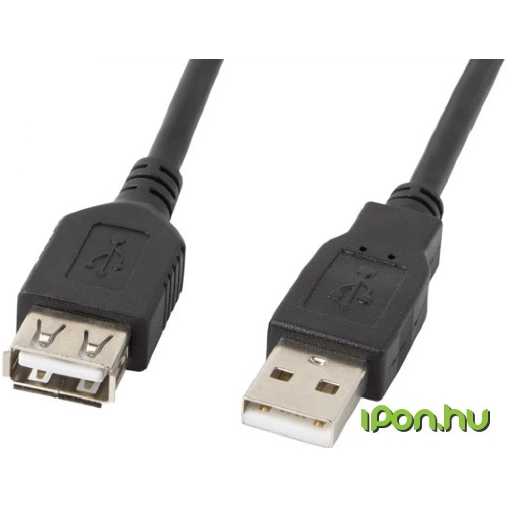 LANBERG USB Hosszabbító Fekete 1.8m CA-USBE-10CC-0018-BK