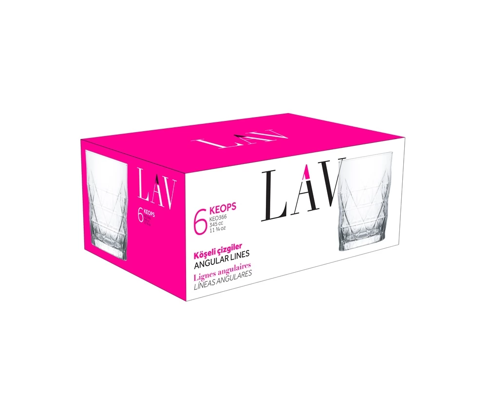 LAV LV-KEO366F Keops Soft Drink üdítős pohár