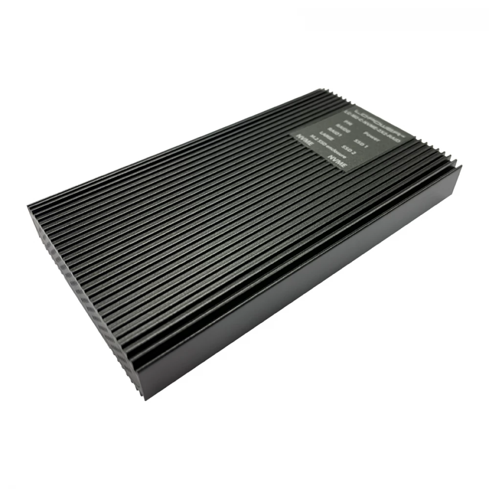 LCPOWER LC-M2-C-NVME-2X2-RAID - M.2 - USB 3.2 type C külső mobil rack