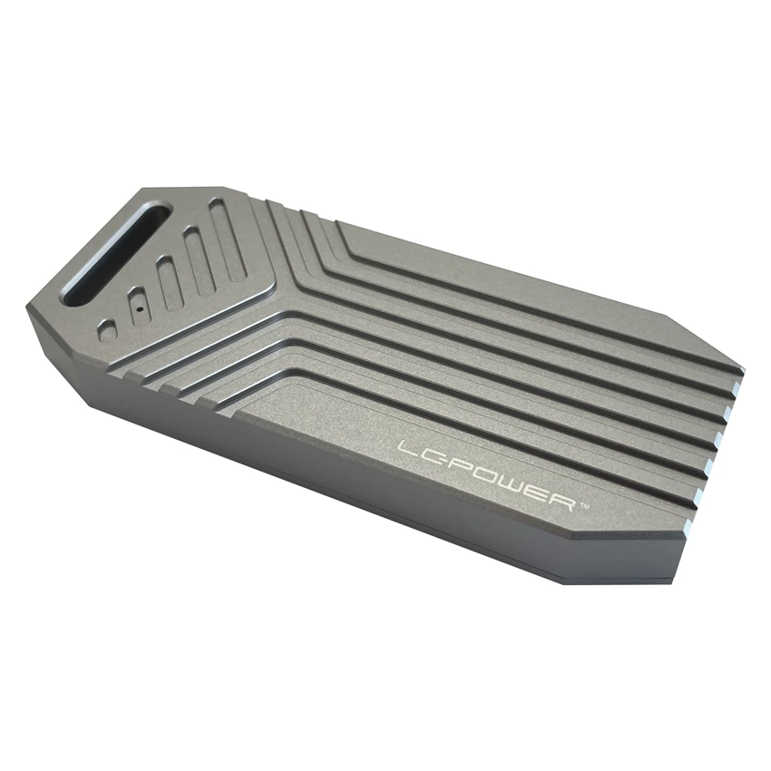 LCPOWER LC-M2-C-USB4 USB4 Gen 3x2 M.2 NVMe SSD külső ház
