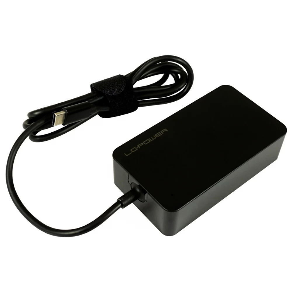 LCPOWER LC-NB-PRO-45-C USB-C notebook power adapter 45W fekete